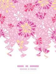 Vector pink abstract triangles Christmas tree silhouette pattern