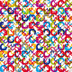 Color circles seamless pattern.