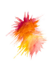 Vector watercolor background with splashes and brushstrokes