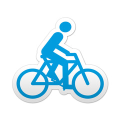 Pegatina simbolo ciclista