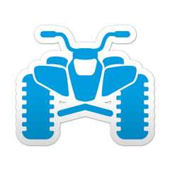 Pegatina simbolo quad vista frontal © teracreonte