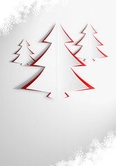 Elegancka kartka świąteczna w odcieniach czerwieni