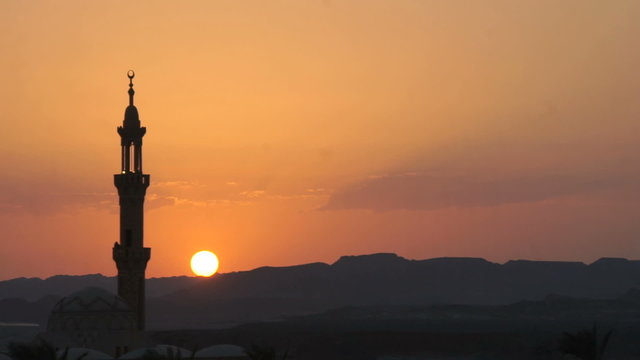 mosque and desert