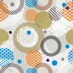 Abstract retro style seamless pattern.