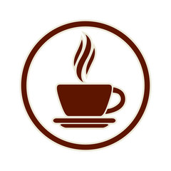 Coffee cup icon.