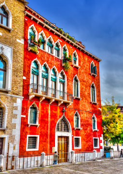 Beautiful old building at Venice Italy. HDR processed