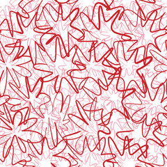 Starry doodles seamless pattern.