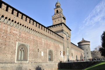 Fototapeta premium Catsello Sforzesco a Milano