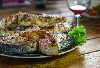 grilled salmon