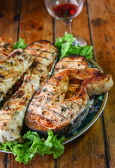 grilled salmon