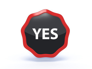 yes star icon on white background