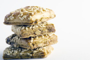 Bisquits over white background - Still life - food