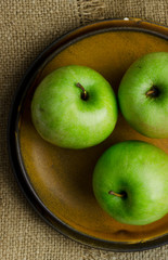 Close up of green apples