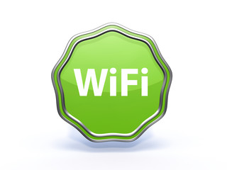 wifi star icon on white background