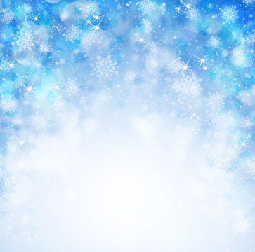 Blue christmas abstract background. 