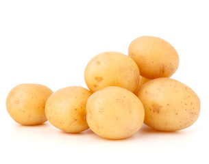new potato tuber isolated on white background cutout