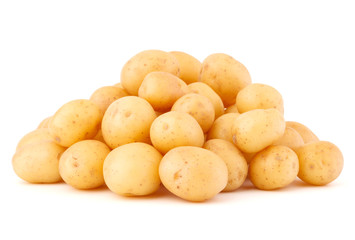 new potato tuber isolated on white background cutout