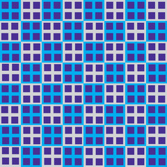Seamless blue cube square industrial vector.