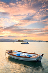 Fishing boats in Peloponnese, Greece.