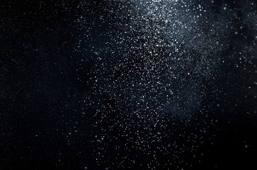 abstract white powder explosion