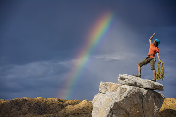 Climber on the edge.