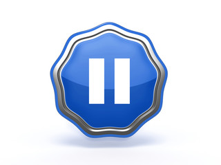 pause star icon on white background