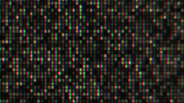 Digital noise as displayed on a fraction of LCD screen