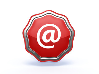 Email star icon on white background