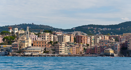 Fototapeta na wymiar Boccadasse in Genoa Italy