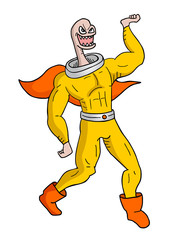 Naklejka premium Bizarre hero