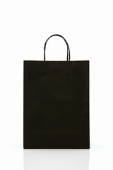 Black paper shopping bag.