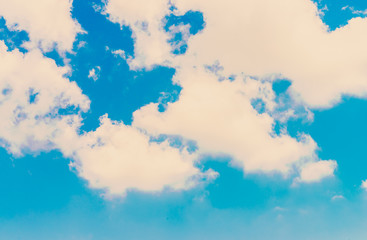 Blue sky clouds background