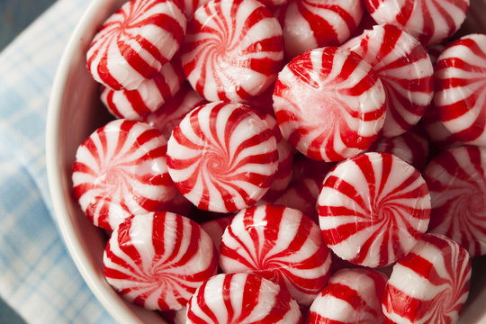 Sweet Red and White Peppermint Candy
