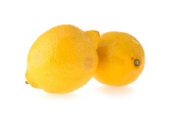 lemon fruit sour isolated on white background