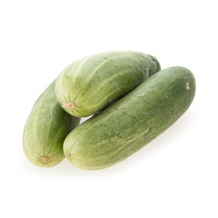 cucumber green vegetable isolated on white background