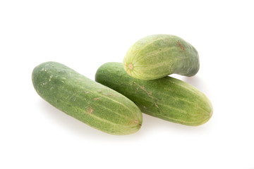 cucumber green vegetable isolated on white background