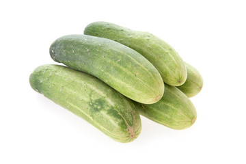 cucumber green vegetable isolated on white background