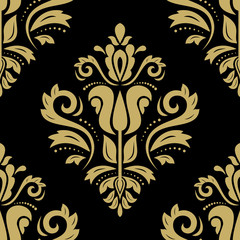Damask Seamless Vector Pattern. Orient Background