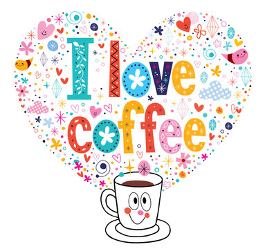 Fototapeta I love coffee