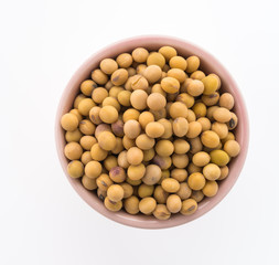 Soybean isolated on white background