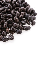 Coffee beans isolated on white background