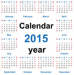 Calendar for 2015