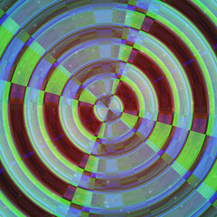 Rounded shape image. Abstract target