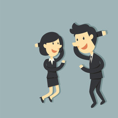 business couple relax