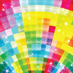 Colorful geometric shimmering background