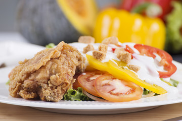 Fried Chicken salad