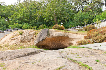 Naklejka premium Seoam Rock of Gyeonghuigung Palace in Seoul, Korea