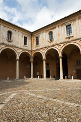 Fototapeta premium Perugia - San Pietro cloister, Umbria, Italy
