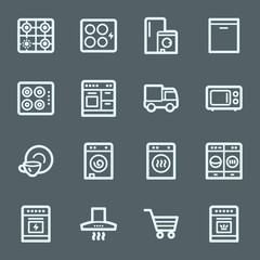 Kitchen Appliances Web Icons