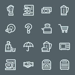 Kitchen Appliances Web Icons